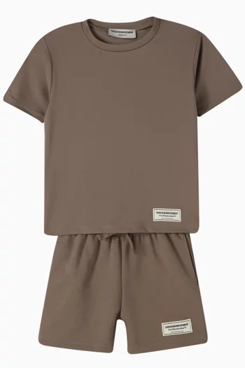 Relaxed Shorts in Organic Cotton-blend