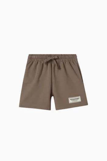 Relaxed Shorts in Organic Cotton-blend