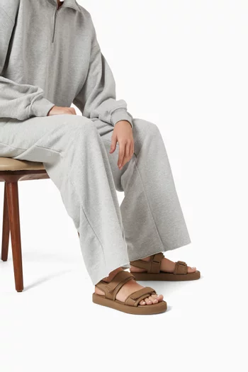 Velcro Sandals in Textile