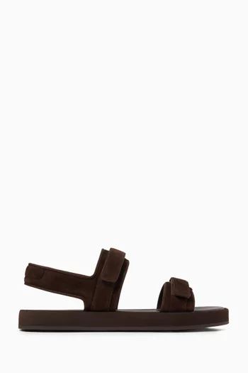 Velcro Sandals in Suede