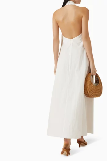 Astryd Maxi Dress in Stretch Cotton