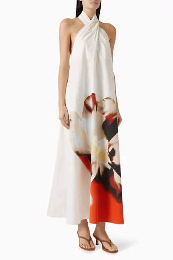 Astryd Maxi Dress in Stretch Cotton