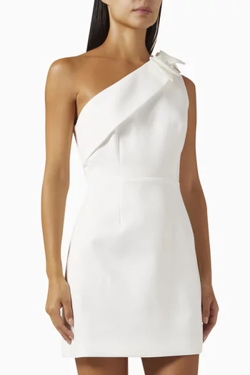 فستان سيليا قصير بتصميم غير متماثل