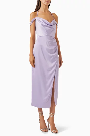 Anika Asymmetrical Midi Dress