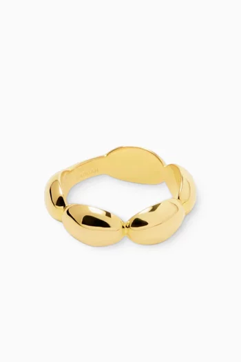 Emberly Oval Ring in 18kt Gold-plated Sterling Silver