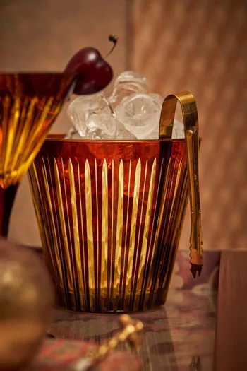 مجموعة وعاء للثلج مخروطي وملقط