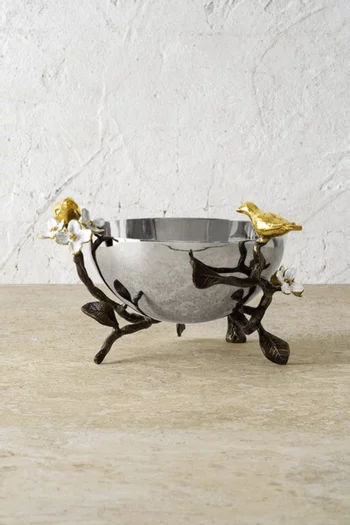 Lovebirds Nut Bowl in Stainless Steel