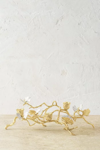 Butterfly Ginkgo Low Candleholders