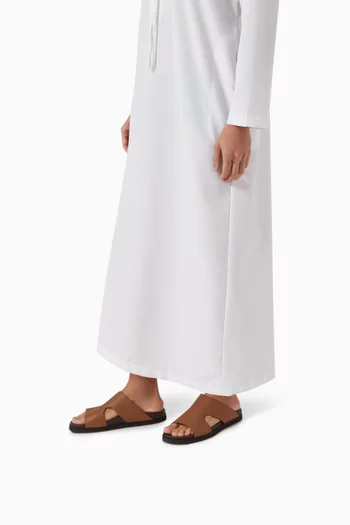 حذاء مفتوح امورتي أركا جلد غزال