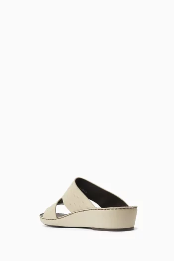 Cinghia Nouvo Duo Sandals in Ostrich Leather