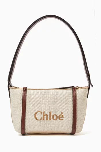 حقيبة كتف كلوي بشعار الماركة خوص