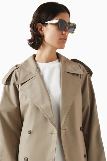 نظارة شمسية ريتا بإطار فراشة أسيتات