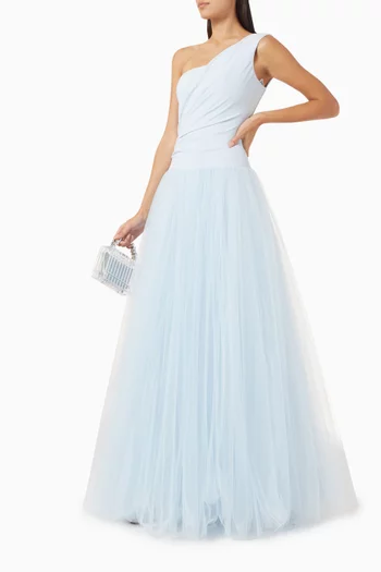 Fei One-shoulder Gown in Tulle