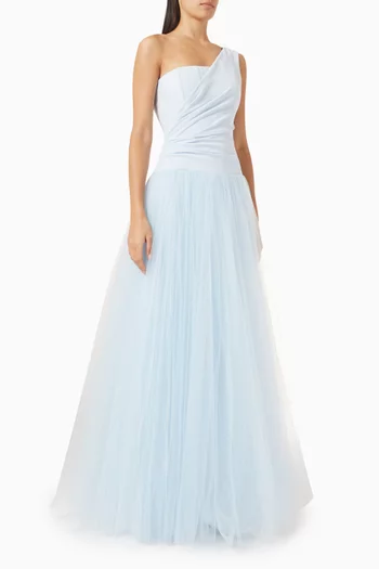 Fei One-shoulder Gown in Tulle