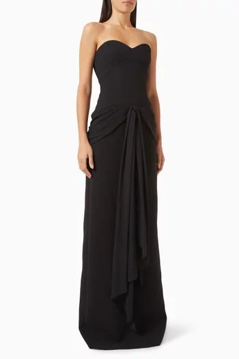 Beyz Strapless Draped Dress