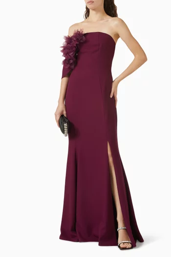 Ruffle Off-shoulder Dress