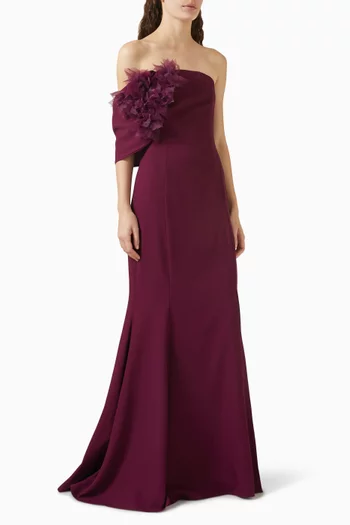 Ruffle Off-shoulder Dress