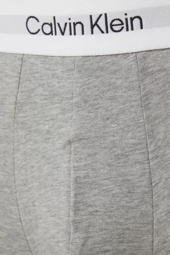 طقم بوكسر بشعار الماركة قطن مطاطي، 3 قطع