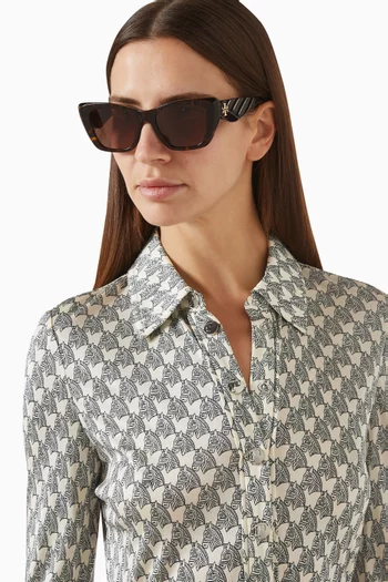 Kira Cat-eye Sunglasses in Acetate