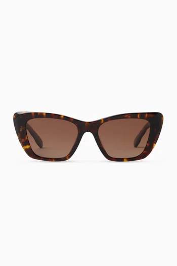 Kira Cat-eye Sunglasses in Acetate
