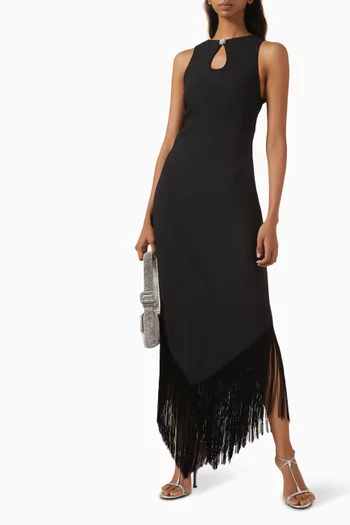 Taormina Fringed Maxi Dress