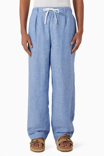 Logo Embroidered Drawstring Pants
