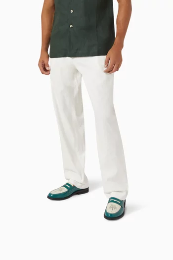 Wilde Palm Tree Penny Loafers in Leather