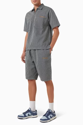 Mini Problemo Work Shorts in Denim