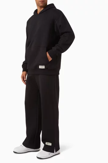 Wide-leg Sweatpants in Organic Cotton-blend