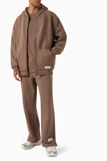 Wide-leg Sweatpants in Organic Cotton-blend