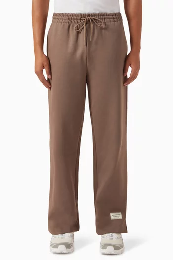 Wide-leg Sweatpants in Organic Cotton-blend