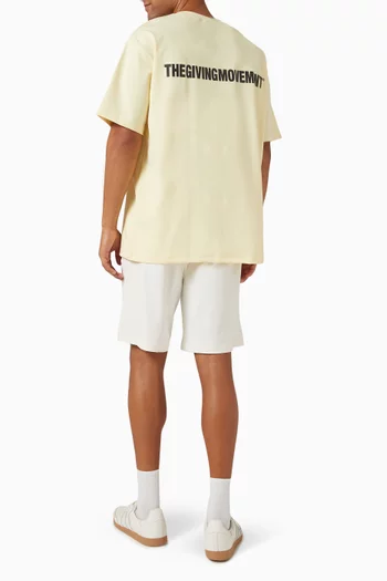 Back-print Oversized T-shirt in Recycled Softskin