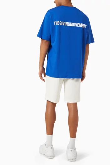 Back-print Oversized T-shirt in Recycled Softskin