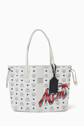 Medium Liz VI Shopper Tote Bag in Visetos Canvas