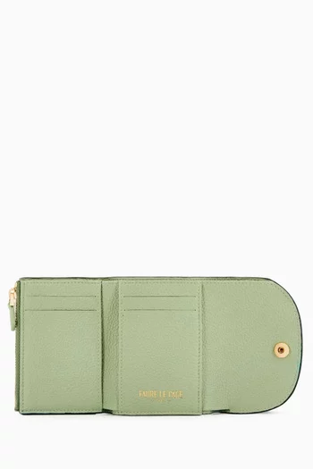 محفظة فوريفر ثلاثية الطي قنب بنقشة حراشف الأفعى