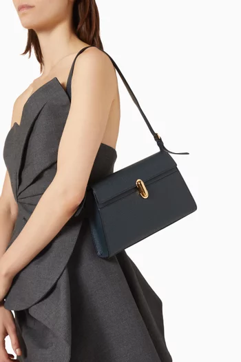 حقيبة كتف سيميتري جلد بارز الملمس