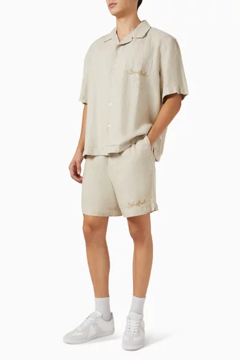 Garden Hose Shorts in Linen