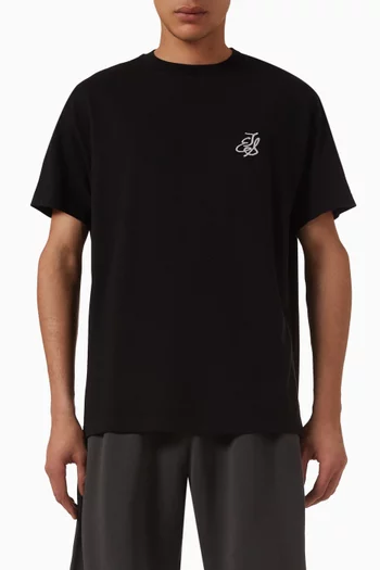 TES Logo T-shirt in Cotton Piqué