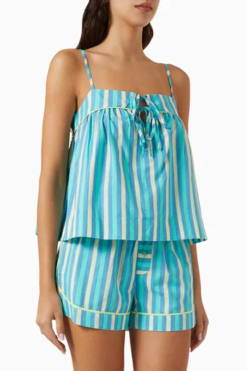 Ellis Shell Striped Top in Organic-cotton