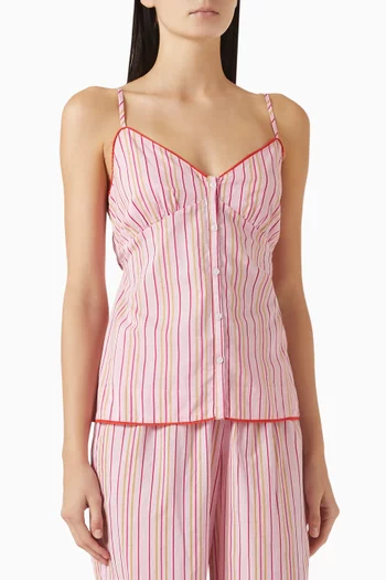 Cosima Strappy Cami Top in Organic-cotton