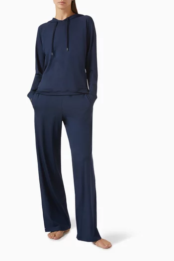 Drawstring Hoodie in Modal Jersey