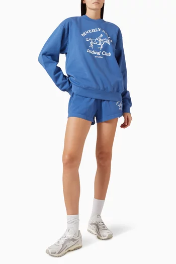 سويت شيرت بطبعة بشعار BH Club Riding‏ قطن