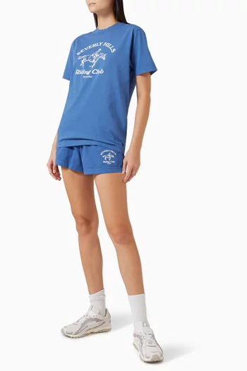 شورت ديسكو بطبعة بشعار RH Riding Club‏ قطن