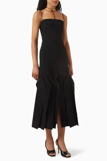 Lip Choker Midi Dress