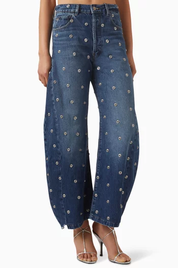 Studded Jeans in Denim