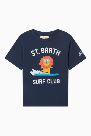 تي شيرت بطبعة Surf Club قطن