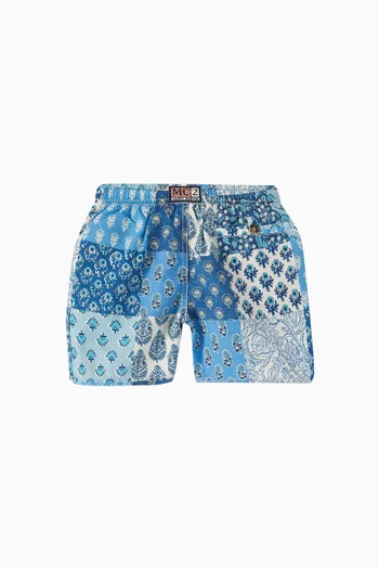 Paisley-print Swim Shorts