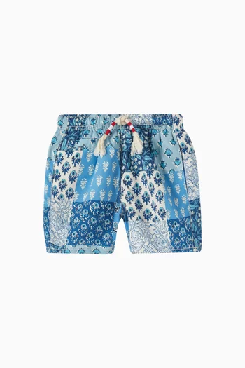 Paisley-print Swim Shorts