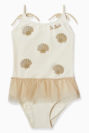 Glitter Shells One-piece Swimsuit