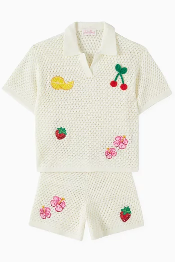 Pixie Polo Shirt in Cotton-blend